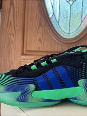 adidas Men's Black, Blue & Green Wavefoam Sneakers
